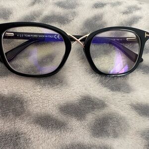 Tom Ford Black and Gold Eyeglasses